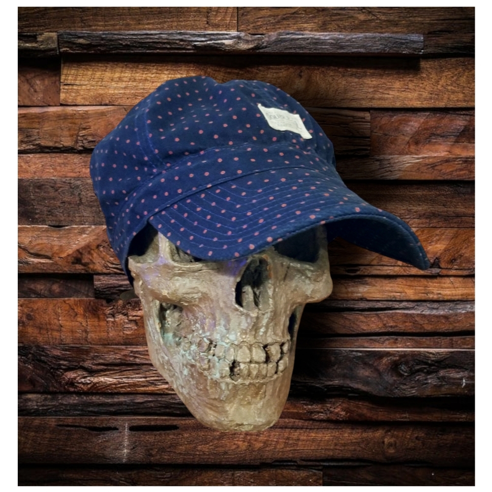 ☆NWOT☆ RARE ☆DOUBLE RL RALPH LAUREN RRL POLKA DOT ENGINEER'S HAT- ONE SI…